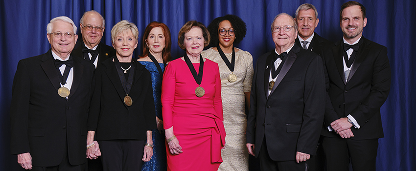 2024 Distinguished Alumni Award Recipients group photo. 